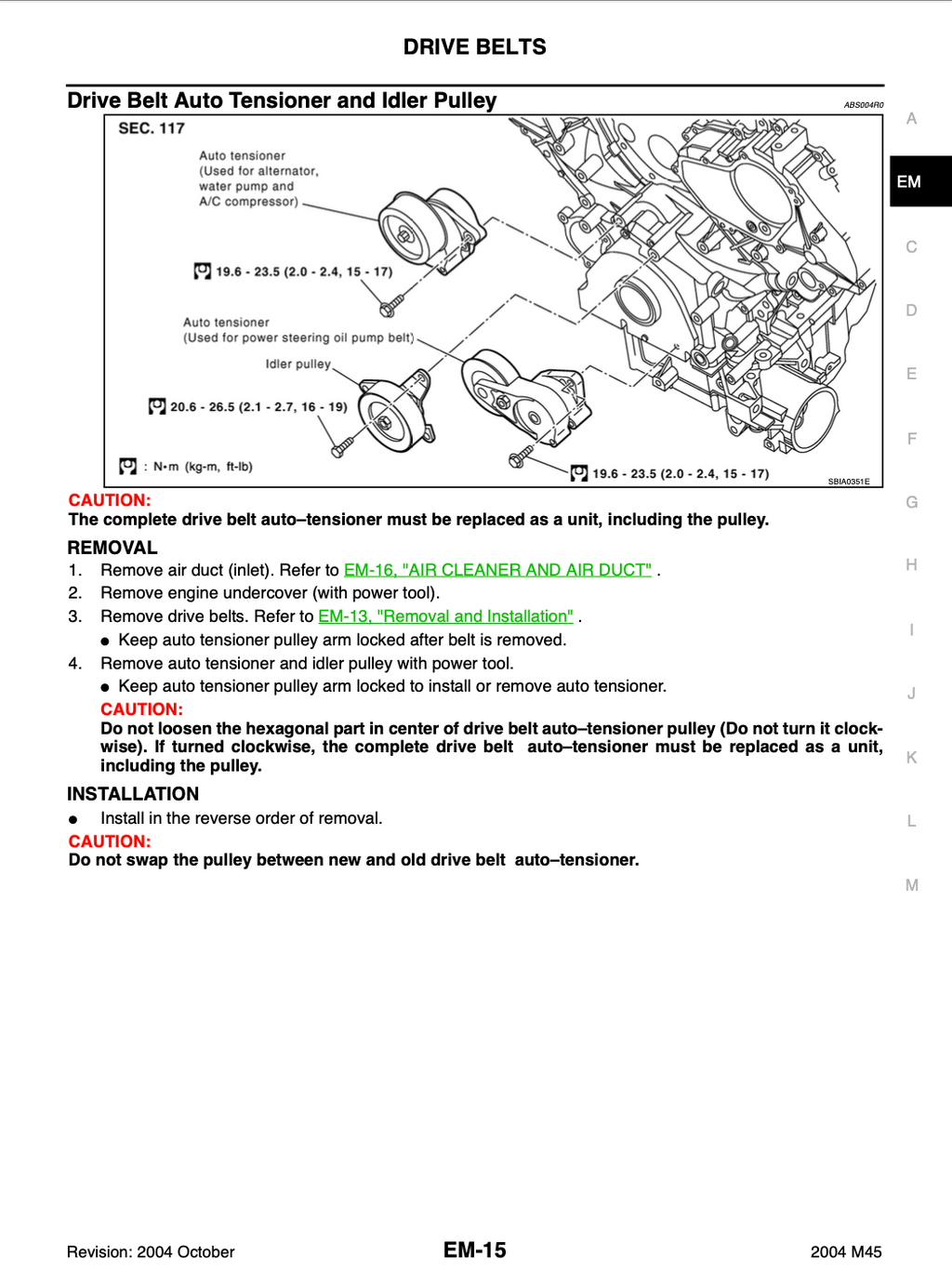 Infiniti M35 M37 M45 M56