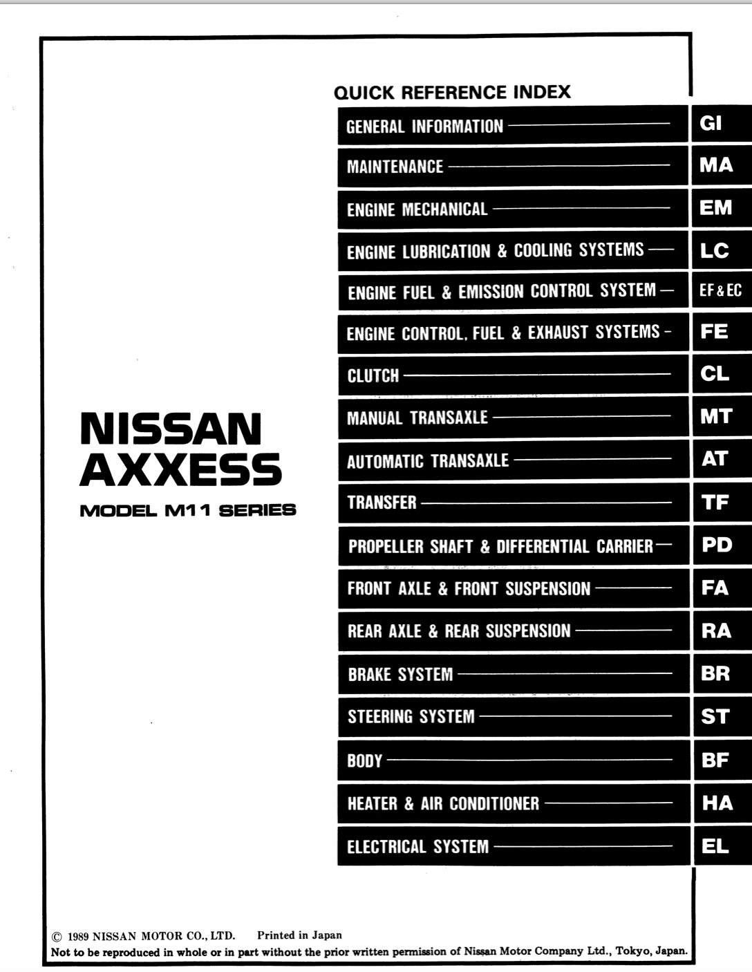 Nissan Axxess
